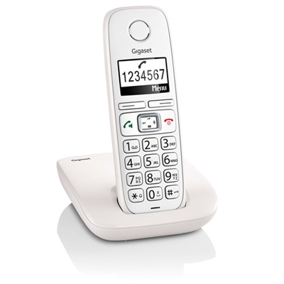 Gigaset S30852-H2301-D223 Gigaset E260 Duo. Tipo: Teléfono DECT/analógico, Tipo de auricular: Terminal inalámbrico. Altavoz, Capacidad de lista de direcciones: 120 entradas. Identificador de llamadas. Diagonal de la pantalla: 4,57 cm (1.8). Color del producto: Blanco. Número de teléfonos móviles incluidos: 2