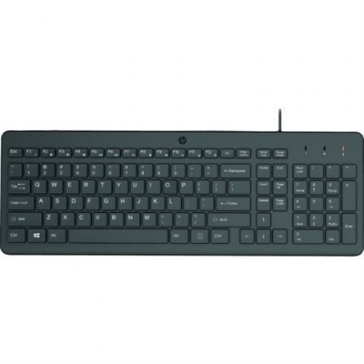 Hp 664R5AA#ABE Hp 150 Wired Keyboard Euro - Interfaz: Usb; Disposición Del Teclado: Versión Española; Color Principal: Negro; Retroiluminación: No