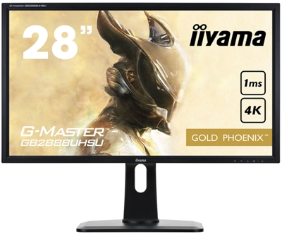 Iiyama GB2888UHSU-B1 iiyama G-MASTER GB2888UHSU-B1 Gold Phoenix - Monitor LED - 28 - 3840 x 2160 4K UHD (2160p) @ 60 Hz - TN - 300 cd/m² - 1000:1 - 1 ms - 2xHDMI, HDMI (MHL), VGA, DisplayPort - altavoces - negro