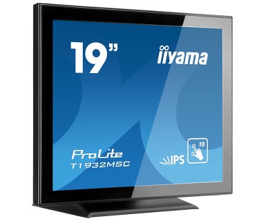 Iiyama T1932MSC-B5X iiyama ProLite T1932MSC-B5X - Monitor LED - 19 - pantalla táctil - 1280 x 1024 - IPS - 250 cd/m² - 1000:1 - 14 ms - HDMI, VGA, DisplayPort - altavoces - negro