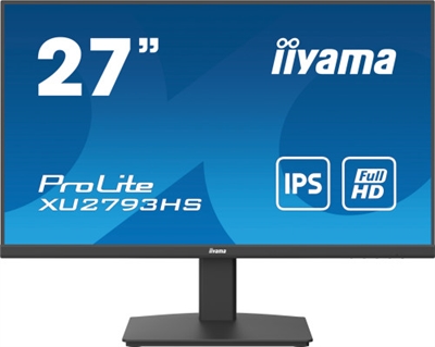 Iiyama XU2793HS-B6 iiyama ProLite XU2793HS-B6 - Monitor LED - 27 - 1920 x 1080 Full HD (1080p) @ 100 Hz - IPS - 250 cd/m² - 1000:1 - 1 ms - HDMI, DisplayPort - altavoces - negro, mate