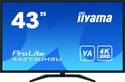 Iiyama X4373UHSU-B1 - iiyama ProLite X4373UHSU-B1. Diagonal de la pantalla: 108 cm (42.5''), Resolución de la pa
