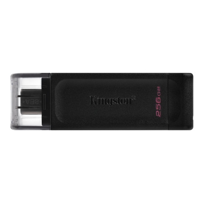 Kingston DT70/256GB Unidad Flash USB-CKingston’s DataTraveler 70® es una unidad Flash USB-C ligera, portátil y compatible con la norma USB 3.2 Gen 1. Ha sido diseñada para dispositivos compatibles con USB-C, como notebooks, portátiles, tabletas y teléfonos inteligentes. Con capacidades de hasta 256 GB, la DataTraveler 70 le permitirá ampliar con creces su almacenamiento para el uso diario. Almacenamiento USB-CPara dispositivos USB-C, como notebooks, tabletas y teléfonos inteligentes.Compatible con USB 3.2 Gen 1Velocidades de transferencia hasta diez veces superiores a USB 2.0.