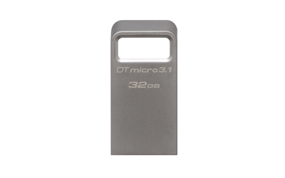 Kingston DTMC3/32GB Kingston DataTraveler Micro 3.1 - Unidad flash USB - 32 GB - USB 3.1
