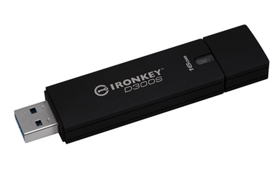 Kingston IKD300S/16GB IronKey D300S - Unidad flash USB - cifrado - 16 GB - USB 3.1 Gen 1 - FIPS 140-2 Level 3 - Conforme a la TAA