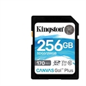 Kingston SDG3/256GB - Kingston Technology Canvas Go! Plus. Capacidad: 256 Gb, Tipo De Tarjeta Flash: Sd, Clase D