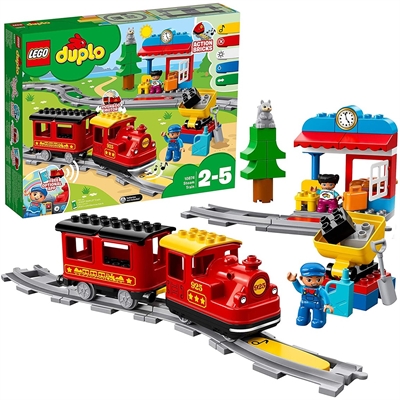 Lego 10874C Tren De Vapor - Edad: 2-5 Anni; Cantidad: 1; Necesita Batería: Sí; Contiene Baterias: No; Numero De Piezas: 59
