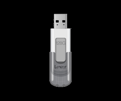 Lexar LJDV100-128ABGY Lexar JumpDrive V100. Capacidad: 128 GB, Interfaz del dispositivo: USB tipo A, Versión USB: 3.2 Gen 1 (3.1 Gen 1). Factor de forma: Tapa. Peso: 8 g. Color del producto: Gris, Blanco