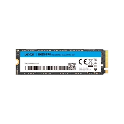 Lexar LNM610P002T-RNNNG DISCO DURO M2 SSD 2TB LEXAR NM610 PRO NVME read up to 3300MB s, write up to 2600MBs