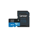Lexar LMS0633064G-BNNNG - LEXAR 64GB HIGH-PERFORMANCE 633X MICROSDXC UHS-I, UP TO 100MB/S READ 45MB/S WRITE C10 A1 V