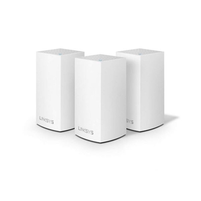 Linksys WHW0103-EU Linksys VELOP Whole Home Mesh Wi-Fi System WHW0103 - Sistema Wi-Fi (3 enrutadores) - malla - GigE - Wi-Fi 5 - Bluetooth - Doble banda