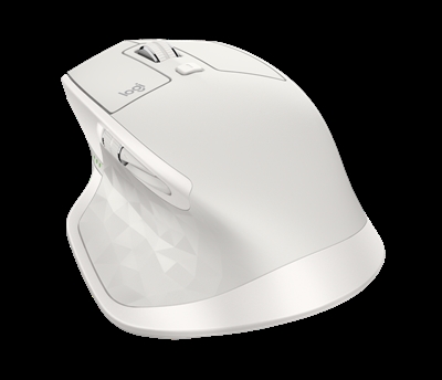 Logitech 910-005141 Raton Mx Master 2S Light Grey - Interfaz: Bluetooth + Wireless; Color Principal: Blanco; Ergonómico: Sí