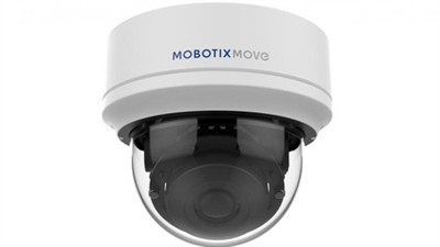 Mobotix MX-MD1A-5-IR Cámara de red microdome para interiores MOBOTIX MOVE Mx-MD-5-IR - Máx. Resolución de imagen: 5M (2720x1976), CMOS progresivo de 1/2,7 - Cámara domo ONVIF S/G/T con LEDs IR integrados (hasta 15 m) para funcionamiento diurno y nocturno - Cambio automático de imagen en color a B/N (filtro de corte IR mecánico) - Objetivo fijo (F2.0: 2,8 mm), ángulo de visión H: 108,3°, V: - 76,5 °) - Ajuste de objetivo en 3 ejes - Interior, IK8 - Temperatura ambiente -30 a 55°C, humedad 10 a 90% sin condensación - Códecs de vídeo: H.264, H.265, MJPEG (hasta 4 flujos de vídeo simultáneos) WDR real (120 dB) - Max. Velocidad de fotogramas: 5MP H.264, H.265 @ 30 fps; MJPEG: 1080p @ 30 fps - Alimentación: PoE IEEE802.3af, máx. 5,09 W - MTBF: 95.000h - Garantía: 2 años