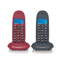 Motorola 107C1002GW - Inalambr Dect C1001l Duo Gris/Grana - Inalámbrico: Sí; Manos Libres: Sí; Soporte Voip: No;