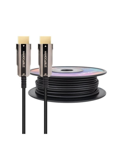 Nanocable 10.15.2099 NANO CABLE - Cable hdmi 2.0 aoc 4k nanocable 10.15.2099/ hdmi macho - hdmi macho/ 100m/ negro.