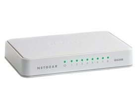Netgear GS208-100PES NETGEAR GS208 - Conmutador - sin gestionar - 8 x 10/100/1000 - sobremesa