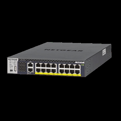Netgear XSM4316PA-100NES Netgear Managed Switch With 16X10gbase-T Ports And Aps299w Psu When No- Or Limited Poe Applications (199W Poe Budget All Ports Poe+) - Puertos Lan: 16 N; Tipo Y Velocidad Puertos Lan: 10Gbe; Power Over Ethernet (Poe): Sí; Gestión: Smartmanaged; No. Puertos Uplink: 0; Soporte Routing: Sí; No. Puertos Poe: 16
