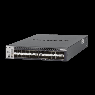 Netgear XSM4324FS-100NES NETGEAR M4300-24XF - Conmutador - L3 - Gestionado - 24 x 10GBase-X + 2 x compartida 10GBase-T - montaje en rack