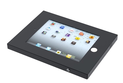 Newstar IPAD2N-UN20BLACK Neomounts by Newstar IPAD2N-UN20 - Kit de montaje (caja antirrobo) - para PC Tablet - bloqueable - acero - negro - interfaz de montaje: 100 x 100 mm - para Apple iPad (3ª generación), iPad 2