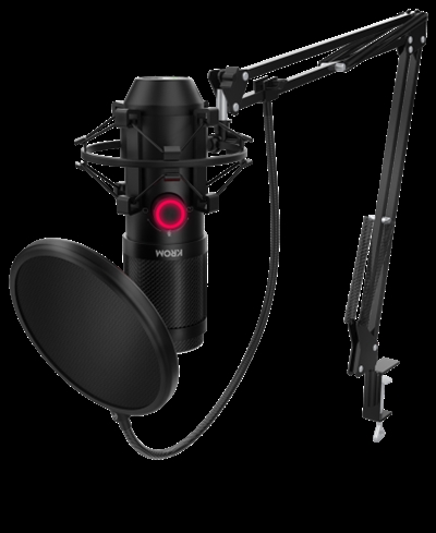 Nox NXKROMKPSL KAPSULEHQ STREAMING MICROPHONE KITKrom Kapsule es un micrófono de condensador doble con calidad de estudio HD, con montura antishock y filtro antipop, que te ofrece todo lo que necesitas para lograr el mejor sonido en tus streamings, podcasts, conversaciones o grabaciones musicales.- STREAMING- USB & HEADSET- PODCAST- STUDIO QUALITYSube la calidad de tu audioSe trata de un micrófono profesional con dos condensadores de cápsula de alta calidad, lo que lo hacen perfecto para grabar, hablar o cantar. Krom Kapsule es, además, un micrófono para hacer streaming, ideal para que tu comunidad te escuche siempre alto y claro en cada partida. pudiendo también dar las órdenes a tu squad sin interferencias.Doble patrón de grabaciónCon este micrófono podrás registrar un sonido profesional tanto omnidireccional como unidireccional, pudiendo elegir entre sus distintos patrones de grabación desde su panel frontal, adaptándose de forma inmediata al tipo de captación que requieras en cada momento gracias a su sencilla usabilidad.El patrón cardioide asegura la recepción de audio clara, ya que cancela el ruido, minimizando el sonido de fondo. Este patrón de grabación hace al Krom Kapsule un buen micrófono para grabar también en acústico.Sonido nítido y claro: alta precisiónKrom Kapsule permite una grabación de audio nítida, rica en matices. Con una excelente sensibilidad, capta muy bien el sonido. Su filtro antipop preserva una acústica limpia, sin eco ni molestos ruidos de fondo. Este filtro, además, amortigua los sonidos explosivos que emitimos al hablar.Comodidad y máximo rendimientoEste micrófono de grabación profesional posee un soporte mecánico posicionable, que lo dota de versatilidad, siendo muy fácil de manejar en cada momento.Visualmente muy atractivo, con acabados en negro, Krom Kapsule es un micrófono moderno que encaja en cualquier setup. Fabricado en metal, con montura antishock, es muy estable y se adapta sin dificultad a distintas posiciones, ofreciendo una estética y unas prestaciones profesionales.Conecta y disfrutaSe conecta fácilmente por USB y funciona de forma instantánea con cualquier ordenador o portátil. Krom Kapsule es un micrófono que cuenta también con salida de 3.5 mm jack para auriculares.