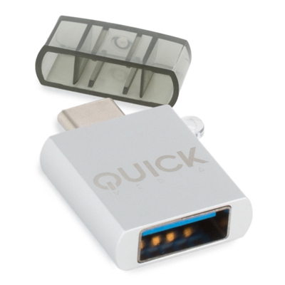 Quick-Media QMACUSB Quick Media QMACUSB. Conector 1: USB-C, Conector 2: USB-A. Color del producto: Blanco