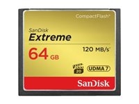 Sandisk SDCFXSB-064G-G46 SanDisk Extreme - Tarjeta de memoria flash - 64 GB - 567x - CompactFlash