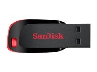 Sandisk SDCZ50-128G-B35 Sandisk Cruzer Blade. Capacidad: 128 GB, Interfaz del dispositivo: USB tipo A, Versión USB: 2.0. Factor de forma: Sin tapa. Peso: 2,5 g. Color del producto: Negro, Rojo
