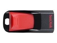 Sandisk SDCZ51-064G-B35 SanDisk Cruzer Edge - Unidad flash USB - 64 GB - USB 2.0 - negro, rojo