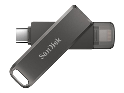 Sandisk SDIX70N-064G-GN6NN SanDisk iXpand Luxe - Unidad flash USB - 64 GB - USB-C / Lightning