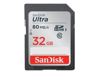 Sandisk SDSDUNC-032G-GN6IN SanDisk Ultra - Tarjeta de memoria flash - 32 GB - Class 10 - 533x - SDHC UHS-I