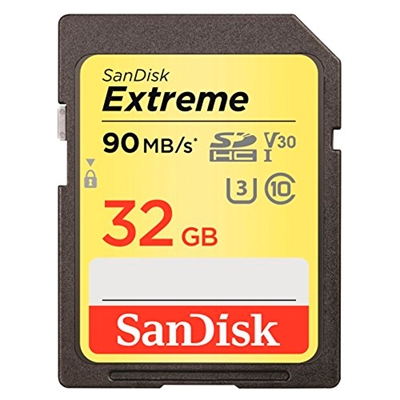 Sandisk SDSDXVE-032G-GNCIN SanDisk Extreme - Tarjeta de memoria flash - 32 GB - Video Class V30 / UHS Class 3 / Class10 - SDHC UHS-I