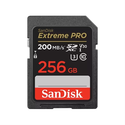 Sandisk SDSDXXD-256G-GN4IN SanDisk Extreme Pro - Tarjeta de memoria flash - 256 GB - Video Class V30 / UHS-I U3 / Class10 - SDXC UHS-I