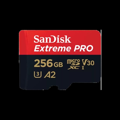 Sandisk SDSQXCD-256G-GN6MA SanDisk Extreme Pro - Tarjeta de memoria flash (adaptador microSDXC a SD Incluido) - 256 GB - A2 / Video Class V30 / UHS-I U3 / Class10 - microSDXC UHS-I