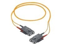 Schneider F0530402 Schneider - Cable de interconexión - modo múltiple SC (M) a modo múltiple SC (M) - 2 m - fibra óptica - impresión a dos caras - 50/125 micras - OM2 - naranja