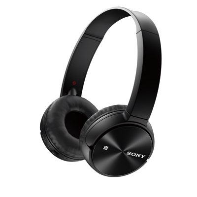 Sony MDRZX330BT.CE7 Sony MDR-ZX330BT - Auriculares con diadema con micro - en oreja - Bluetooth - inalámbrico - NFC - negro