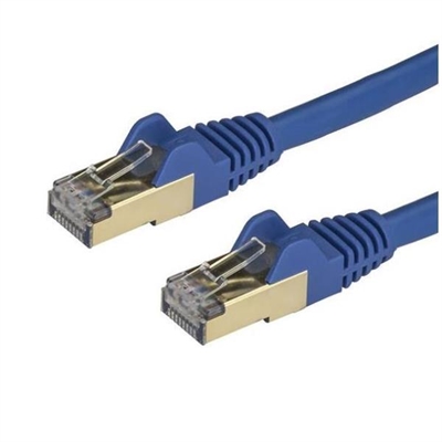 Startech C6ASPAT10BL Cable 3M De Red Azul Cat6a - Tipo Conector A: Rj-45; Tipo Conector B: Rj-45; Longitud: 3 Mt; Categoría Cable: 6; Nº De Unidades Por Paquete: 1; Blindaje: Stp; Color: Azul