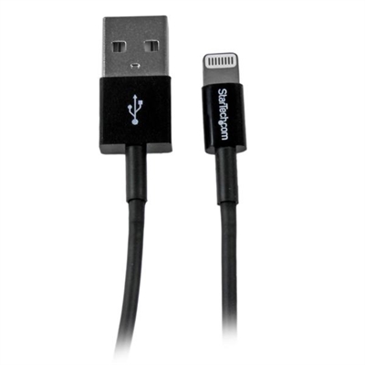 Startech USBLT1MBS Cable 1M Lightning A Usb Negro - Tipo Conector Externo: Usb 2.0 Tipo A; Tipología: Lightning; Formato Conector Externo: Macho; Tipología Conector A: Usb 2.0 Tipo A; Tipo Conector Interno: Lightning; Formato Conector A: Macho; Formato Conector Interno: Macho