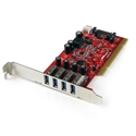 Startech PCIUSB3S4 - Tarjeta Pci 4 Puertos Usb 3.0 - Lan Speed: 500 Mbit/S; Conectores: Usb 3.0; Número Puertos