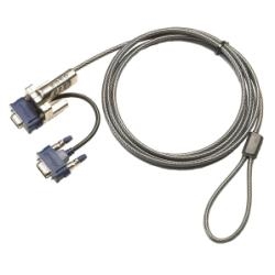 Targus PA492E Cable Seguridad Puerto Video Combin - Sistema De Cierre: Candado De Combinación; Número Unidades Protegibles: 1; Longitud Cable: 2.000 Cm; Diámetro Cable: 4,50 Mm; Material: Acero; Color Cable: Gris