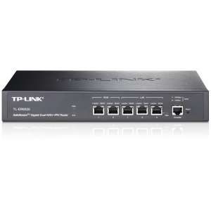 Tp-Link TL-ER6020 Qué Hace Éste ProductoEl Router VPN TL-ER6020 SafeStream Gigabit Dual-WAN de TP-LINK posee capacidades de procesamiento de datos excelente y múltiples funciones poderosas como IPsec/PPTP/L2TP VPN, Balanceo de Carga, Control de Acceso, Defensa DoS y Control de Ancho de Banda. El TL-ER6020 es ideal para empresas pequeñas y medianas, hoteles y otros ambientes en los que hay una alta densidad de usuarios que requieren conexiones estables y seguras.VPN Clase EmpresarialEl TL-ER6020 soporta el paso de tráfico unificado en conjunto con múltiples protocolos VPN como IPsec, PPTP y L2TP en modo Cliente/Servidor. También cuenta con un motor hardware para VPN, permitiendo al router soportat y gestionar hasta 64 conexiones VPN IPsec LAN-a-LAN/Cliente-a-LAN. Características avanzadas VPN incluyen encriptación DES/3DES/AES128/AES192/AES256, autenticación MD5/SHA1 y modos de negociación Main/Aggressive.Harware Superior Con un procesador de doble núcleo de 64-bit, el TL-ER6020 escapaz de manejar múltiples tareas mientras mantienen un performance excelente. Reparto Inteligente de Ancho de BandaEl TL-ER6020 tiene 1 puerto WAN y 3 puertos WAN/LAN, permitiendo que un dispositivo alcance múltiples requerimientos. El reparto inteligente de ancho de banda, distribuye flujos de datos en concordancia con el ancho de banda de cada puerto WAN optimizando un acceso WAN múltiple. Funciones de control de ancho de banda en base a IP y Límite de Sesión permite a los administradores de red la posibilidad de gestionar el uso del ancho de banda de manera flexible. Con Independencia de la Meteorología, Paz de MenteProtección professional contra rayos previene la penetración de la sobrecarga eléctrica en su equipo de red, descargando de manera inofensiva a la tierra. Diseñado para soportar 4 KV de electricidad cuando bien instalado, éste router asegura la inversión en su red de las inclemencias de ka Madre Naturaliza.