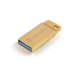 Verbatim 99106 Metal Ex Usb 3.0 Drive Gold 64Gb - Interfaz: Usb 3.0; Capacidad: 64 Gb; Velocidad Lectura: 80 Mb/S; Velocidad Escritura: 25 Mb/S; Color Primario: Dorado