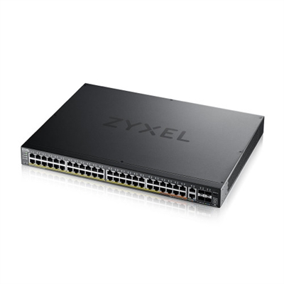 Zyxel XGS2220-54HP-EU0101F Xgs2220-54Hp L3 Access Switch 600W Poe 40Xpoe+/10Xpoe++ 48X1g Rj45 2X10mg Rj45 4X10g Sfp+ Uplink Incl. 1 Yr Nebulaflex Pro - Puertos Lan: 2 N; Tipo Y Velocidad Puertos Lan: Rj-45 10/100/1000 Mbps; Power Over Ethernet (Poe): Sí; Gestión: Smartmanaged; No. Puertos Uplink: 4; Soporte Routing: Sí; No. Puertos Poe: 50