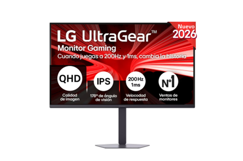 Monitor Lg, 32", 32G600a-B, 81,3 Cm, 2560 X 1440 Pixeles, Quad Hd, Lcd, 1 Ms, Negro