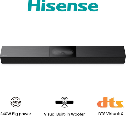 Barra Sonido Hisense Hs2000 2.1 Subwoofer Integrado 240W Dolby Digital Bt