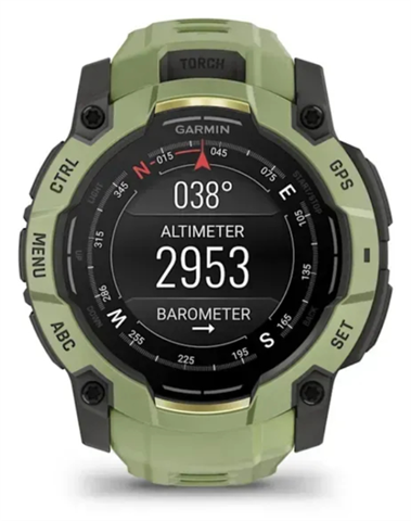 Garmin Instinct 3 Amoled 3,3 Cm (1.3") 50 Mm Digital 416 X 416 Pixeles Pantalla Táctil Verde, Gris Gps (Satélite)