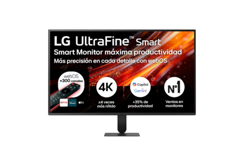 Monitor Lg 31,5", Panel Va, Tasa De Refresco 60Hz, Tiempo De Respuesta 5Ms (Gtg) Resolucion Uhd (3840X2160) Webos26, Hdmi