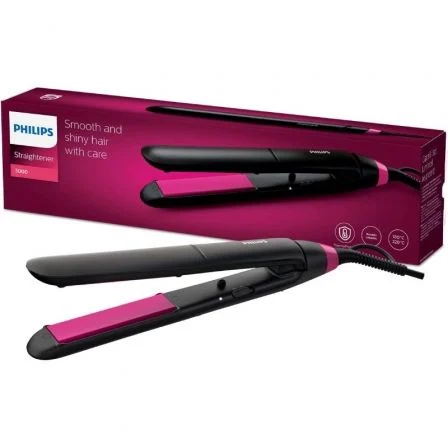 Plancha Para El Pelo Philips Straightcare Essential Bhs375 Thermoprotect/ Negra