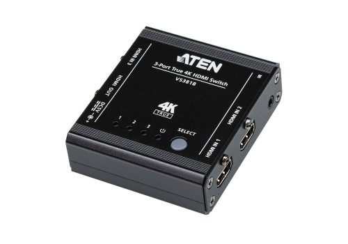 Aten Conmutador / Selector / Switchhdmi True 4K De 3 Puertos (Vs381b-At)(Cp40)