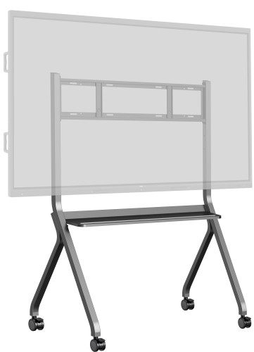 Iiyama Mobile Cart On Wheels, Max. Load 100Kg, Suitable For 55~86", Max Vesa 800X600 Color Silver Metalic (Md-Cart02-S1)