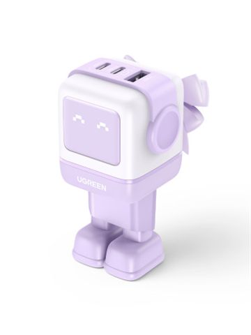Ugreen Nexode Rg 65W 3-Port Gan Ordenador Portátil, Teléfono Móvil, Ratón, Portátil, Batería Portátil, Teléfono Rosa Corriente Alterna Carga Rápida Interior
